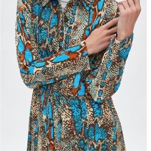 Zara Trafaluc snake print dress